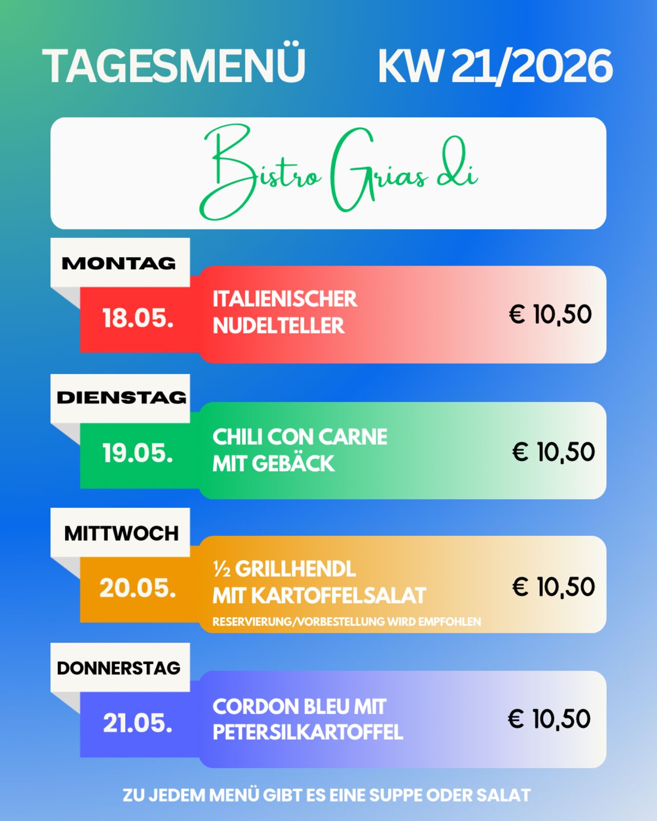 Unsere Tagesangebote!