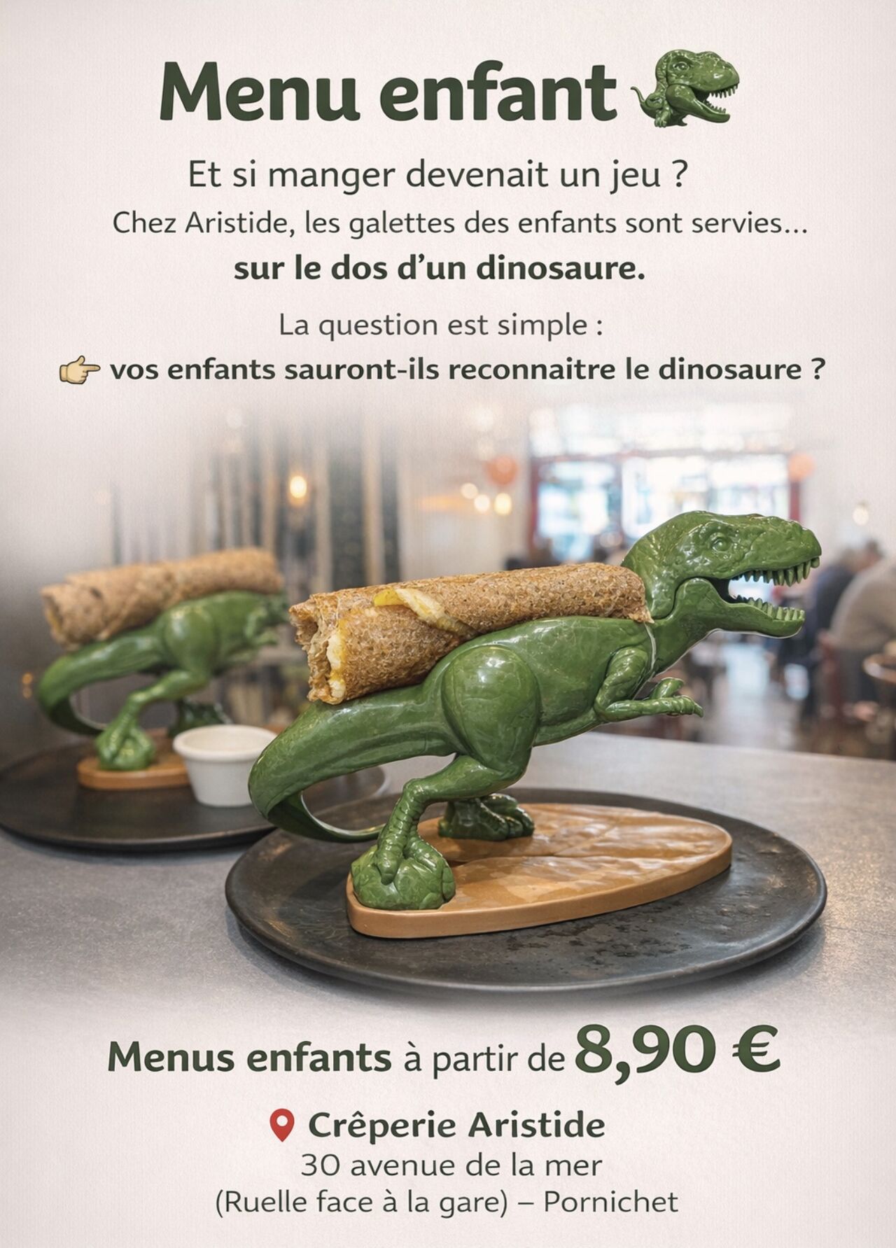 Nos menus enfants !