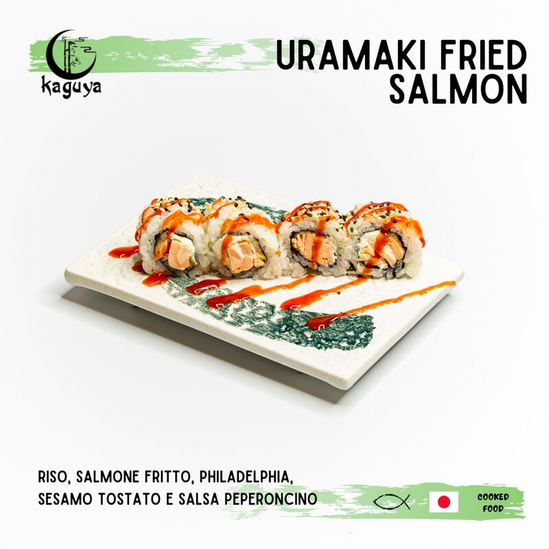 Uramaki fried salmon
