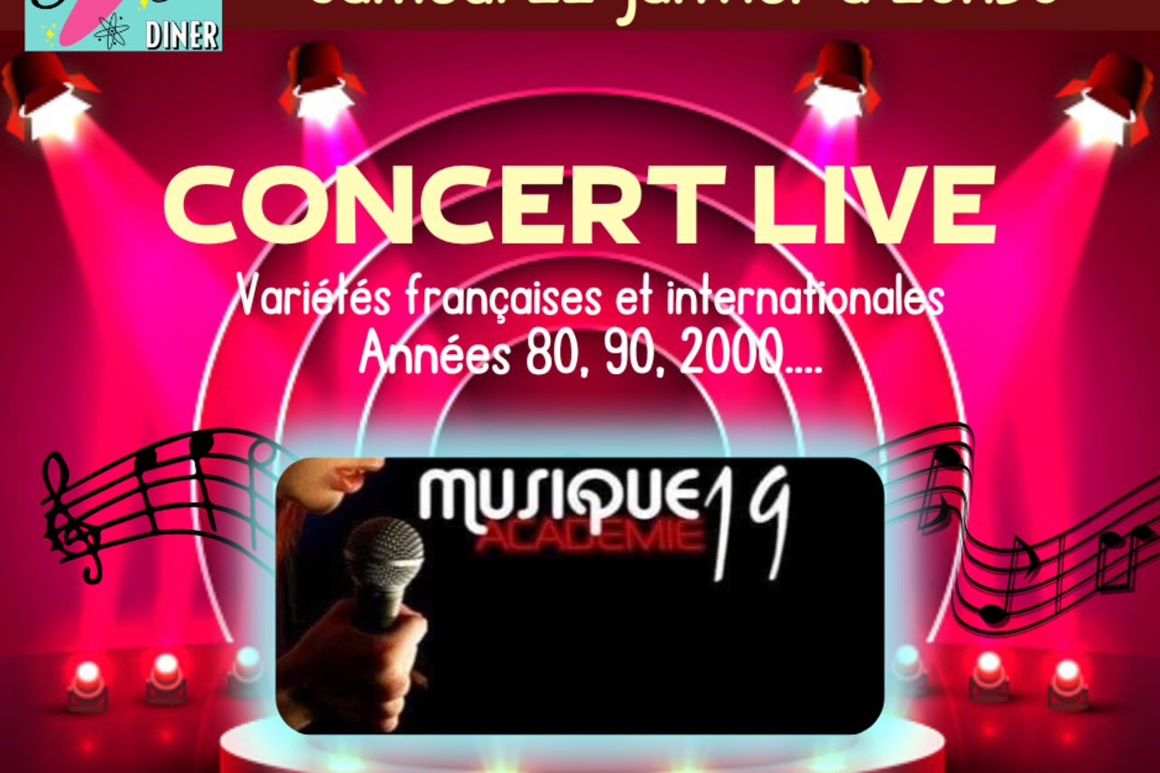 CONCERT en live Samedi 22/01 à 20h30