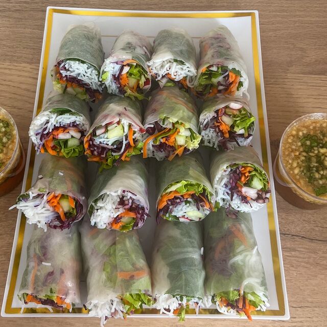 Rouleaux de printemps végétariens 