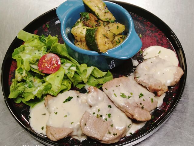 Filet mignon de porc sauce au bleu d'Auvergne AOP