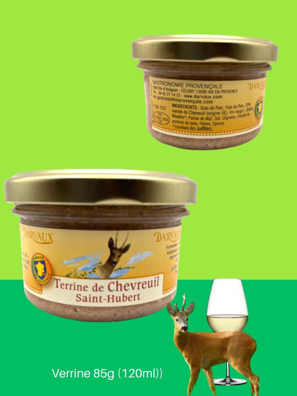 TERRINE de CHEVREUIL Saint-Hubert - 85g - 120ml