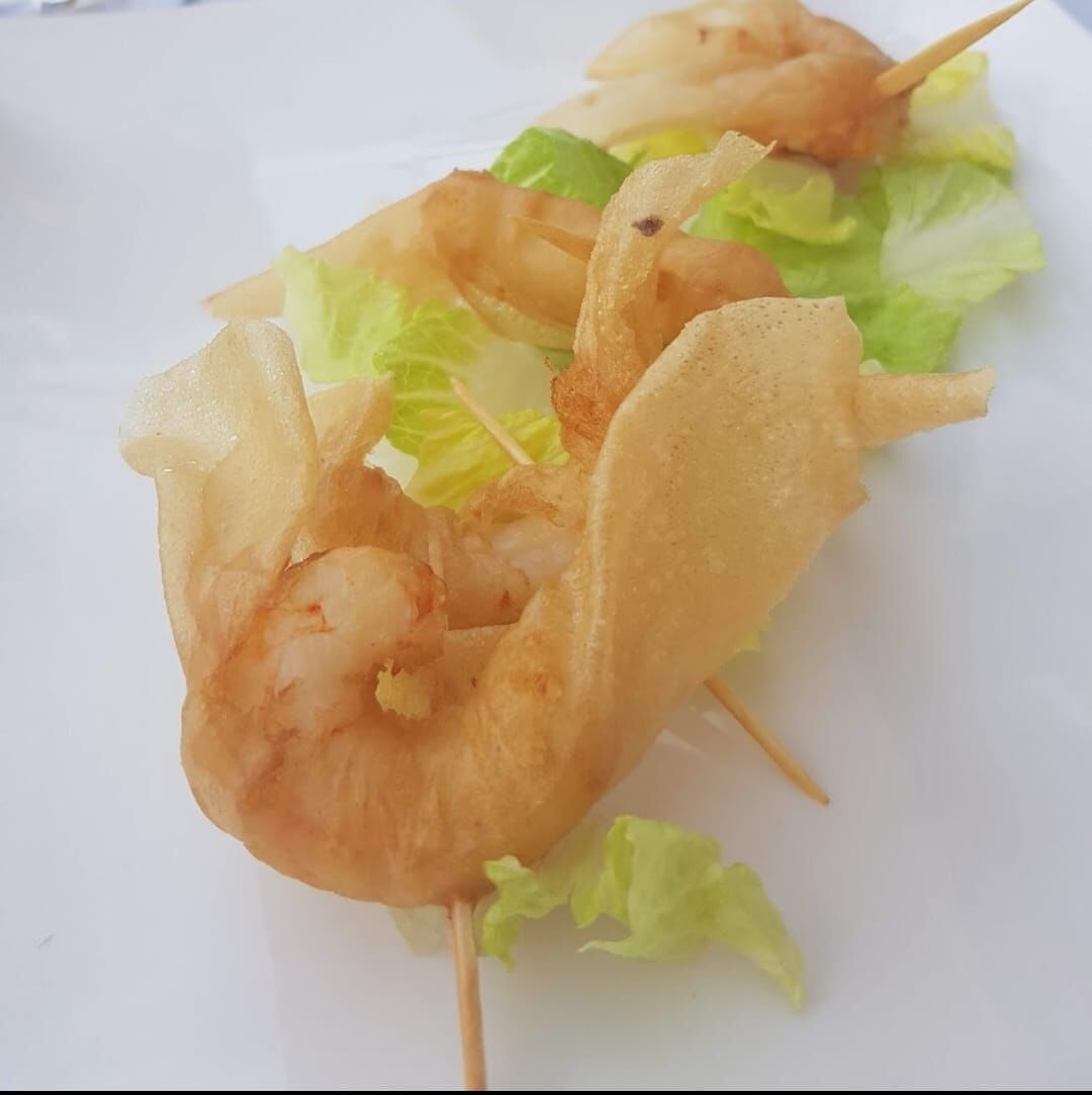Crujiente de gambas