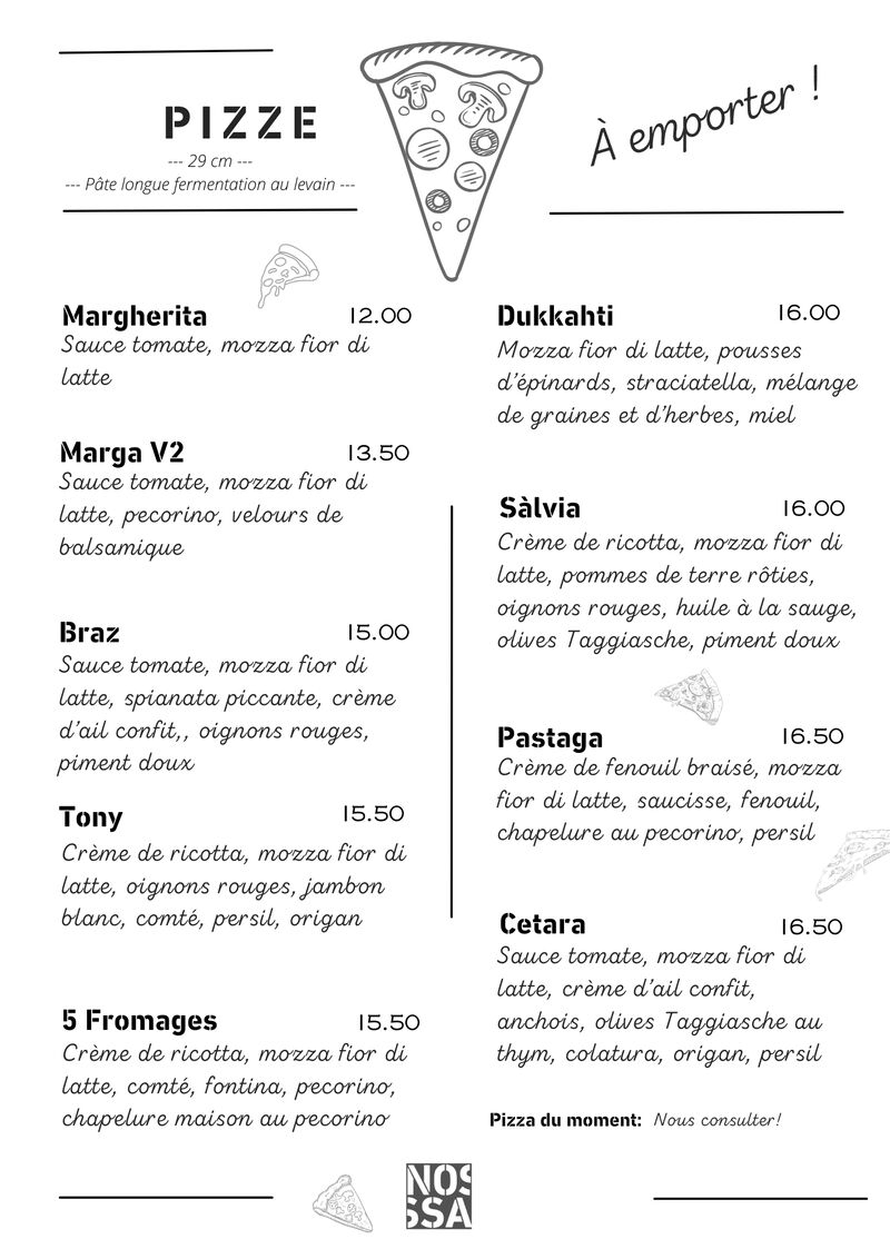 Menu Pizza Hiver 2026