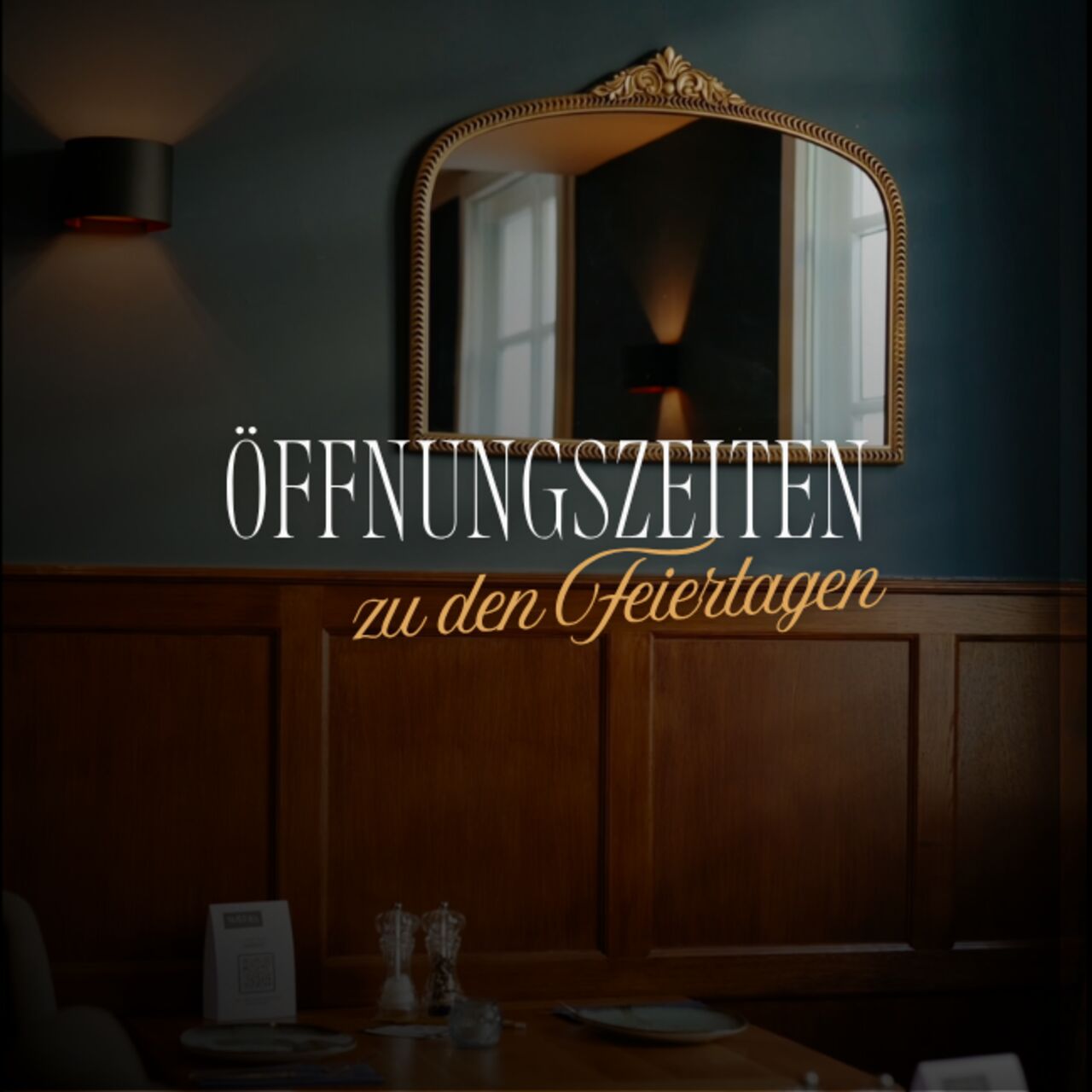 Öffnungszeiten zu den Feiertagen