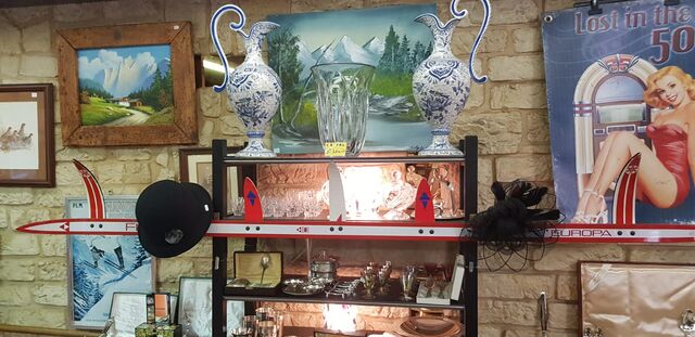 Porte manteau design artisanal ski de fond