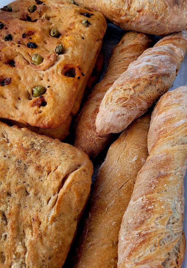 Foccacia a pivní bagety