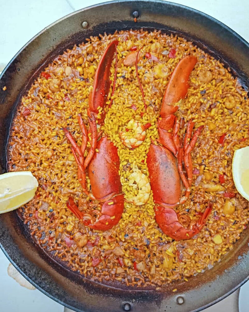 Paella de bogavante 