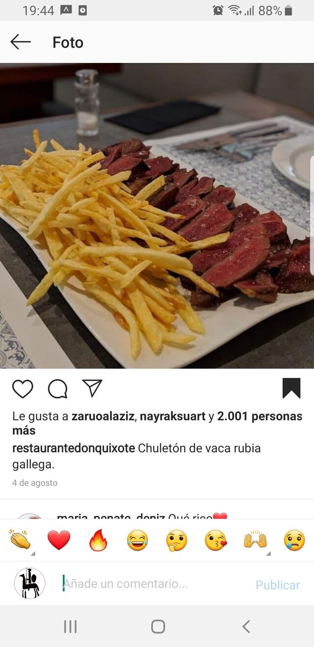 Chuletón de vaca rubia gallega 