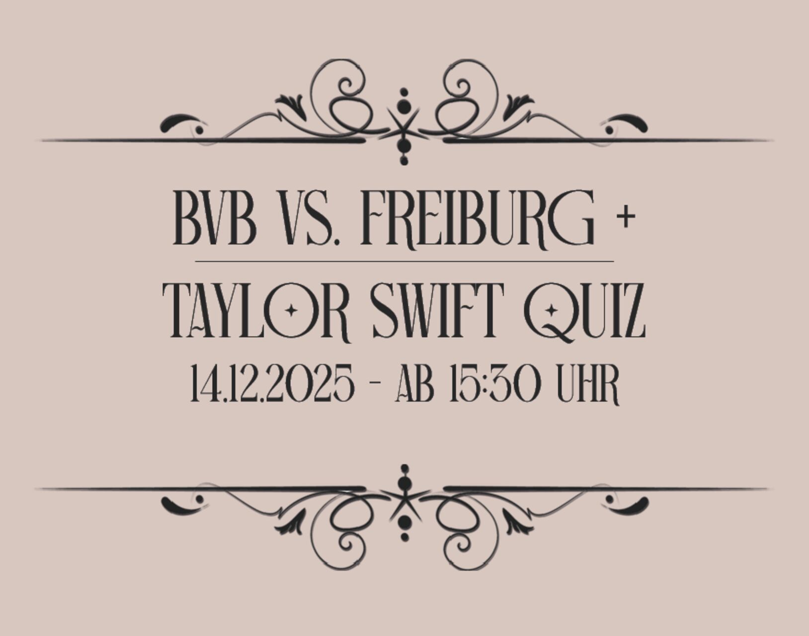 BVB vs. FREIBURG + TAYLOR SWIFT QUIZ SPECIAL