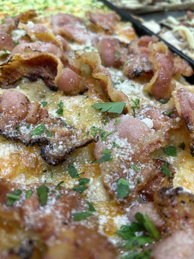 Crema di asparagi , guanciale , e pecorino!