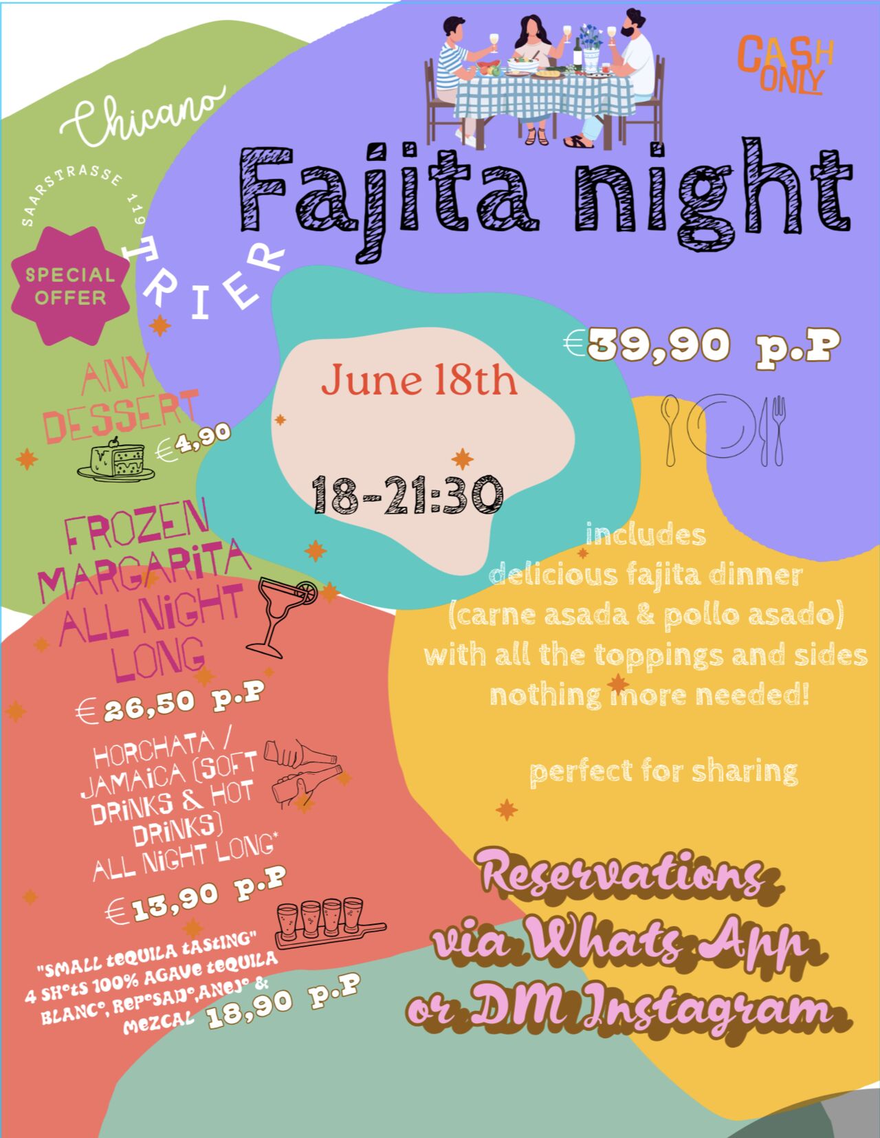 FAJITA NIGHT 18TH OF JUNE 2025