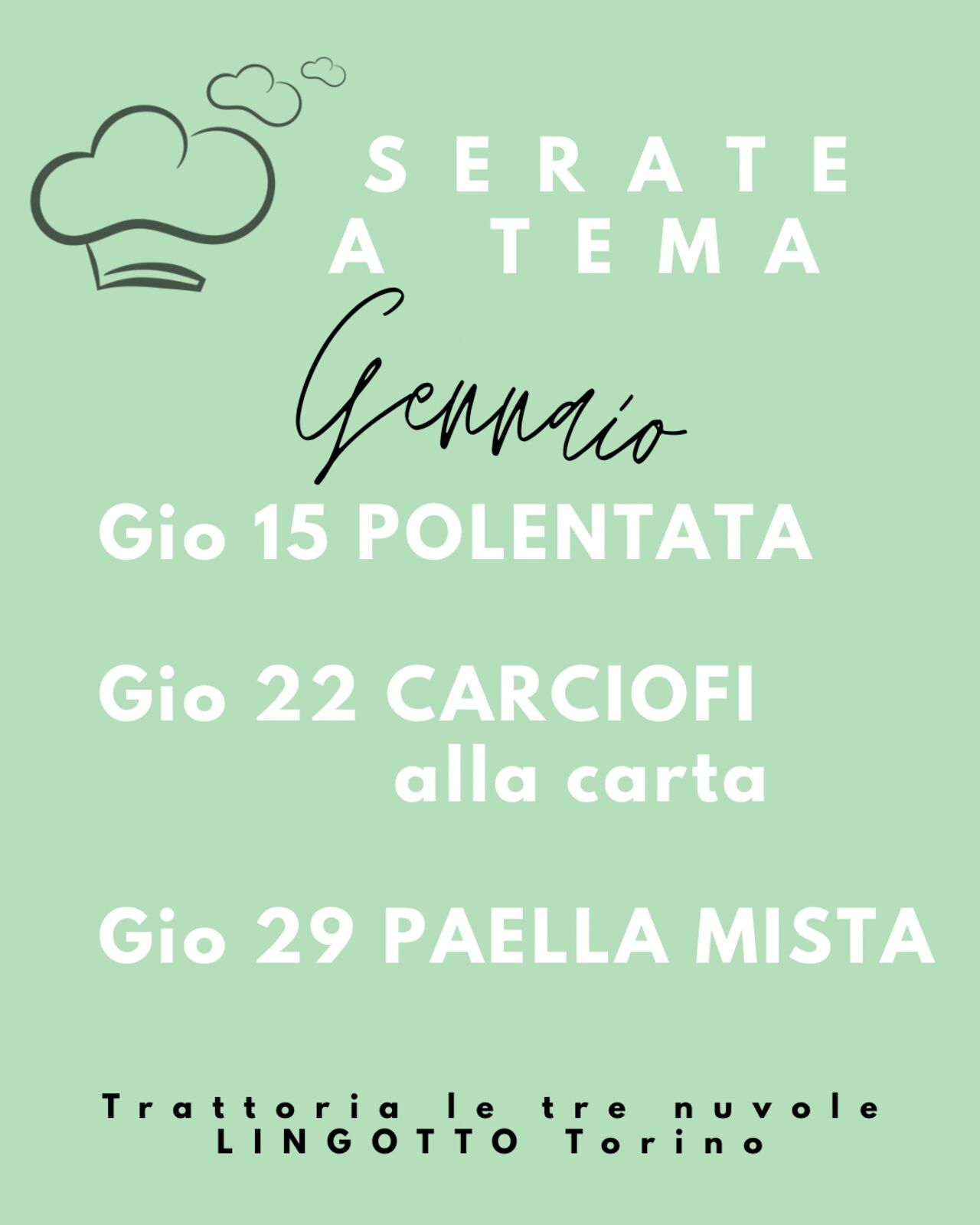 Serate a tema gennaio