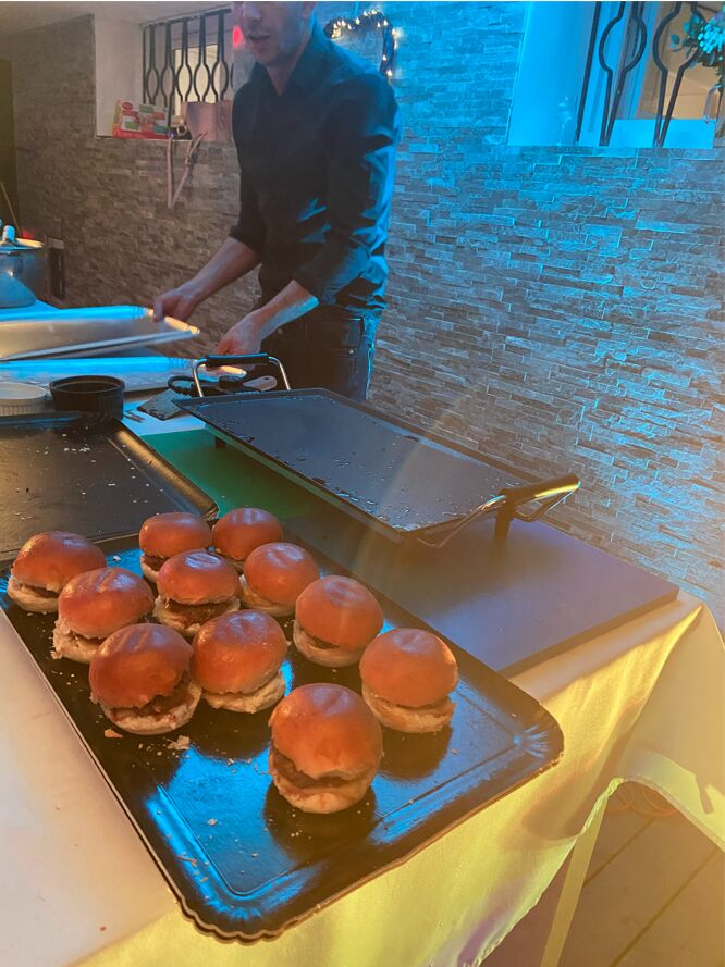 Buffet Mariage Mini Burger Cuisson Plancha
