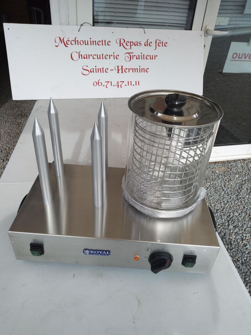 machine a hot dog 35 snacks 4 piques chauffants 