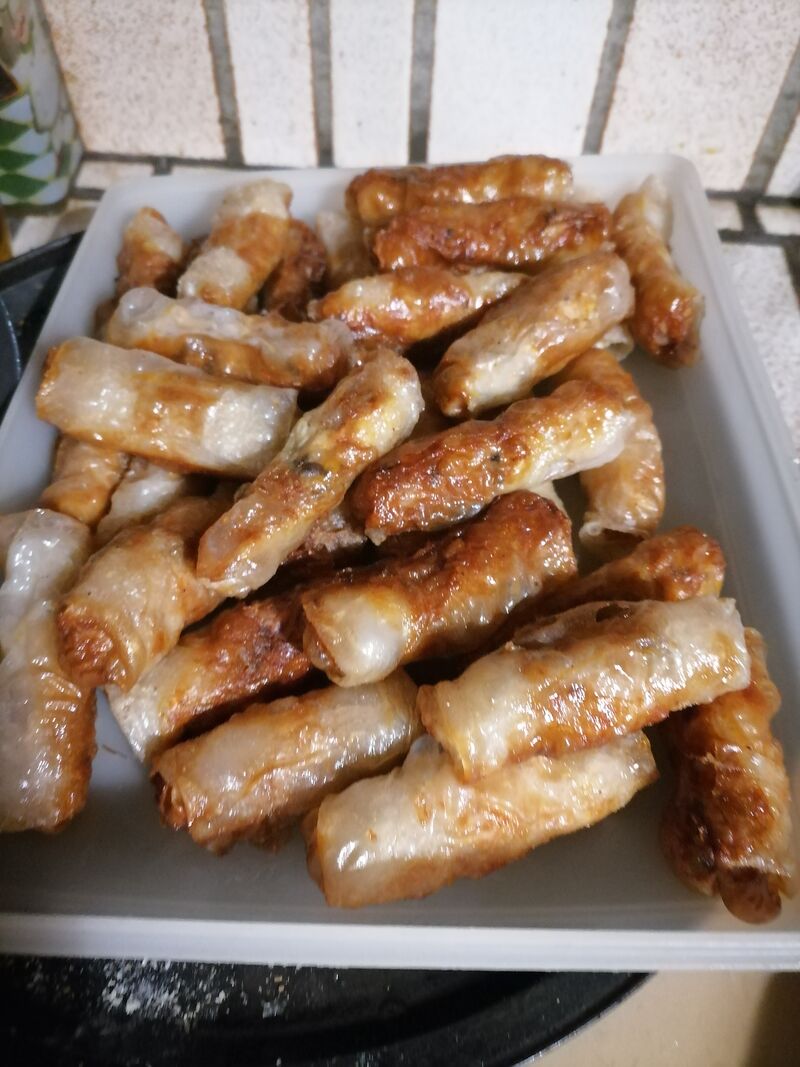 nems porc, porc et crevettes, poulet