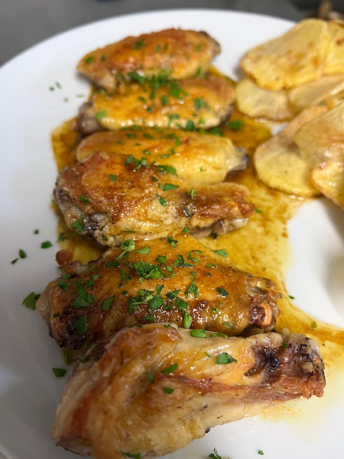 Alitas de pollo a baja temperatura