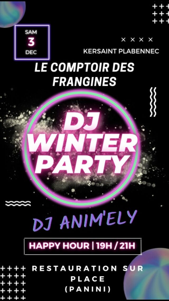Affiche soirée DJ été