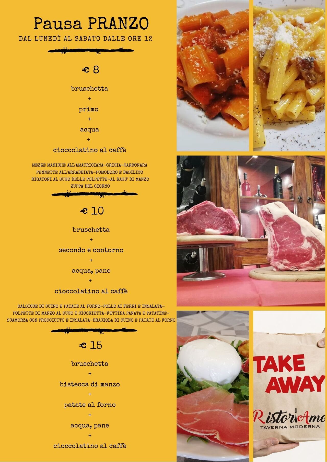 Pausa pranzo da asporto 