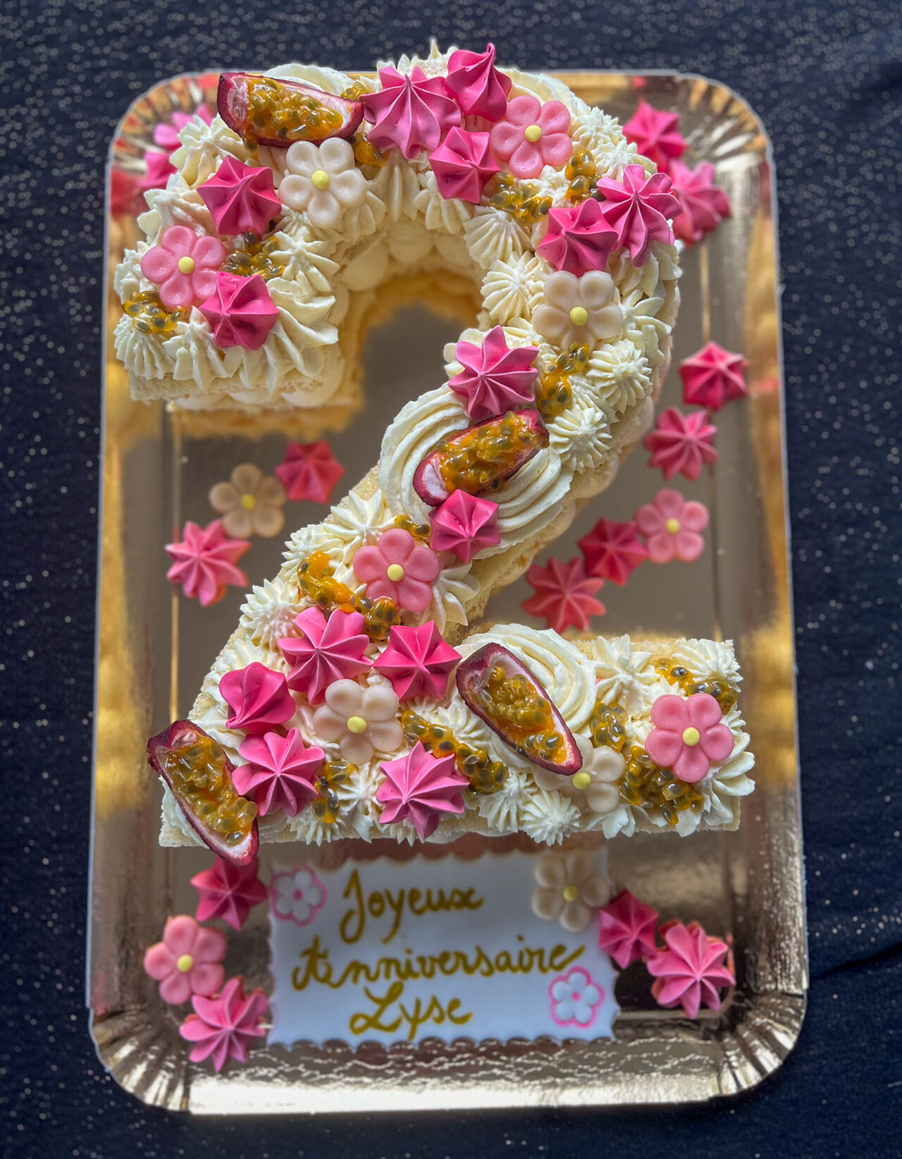 Number cake anniversaire