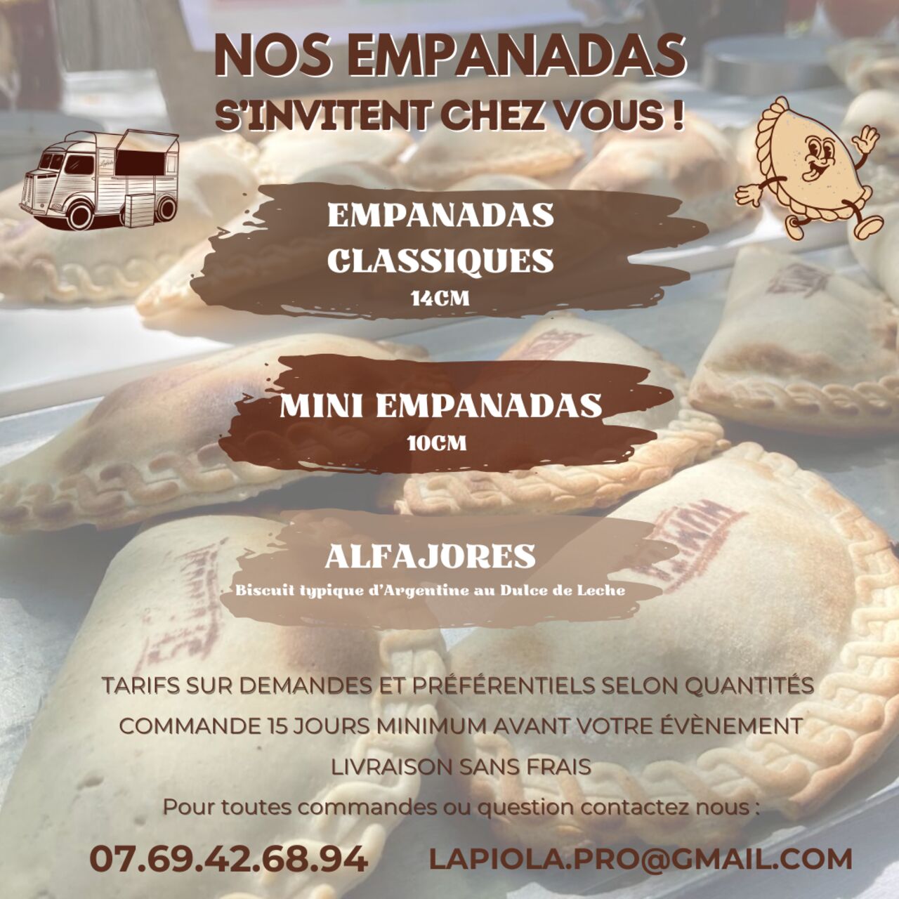 NOS EMPANADAS S'INVITE CHEZ VOUS