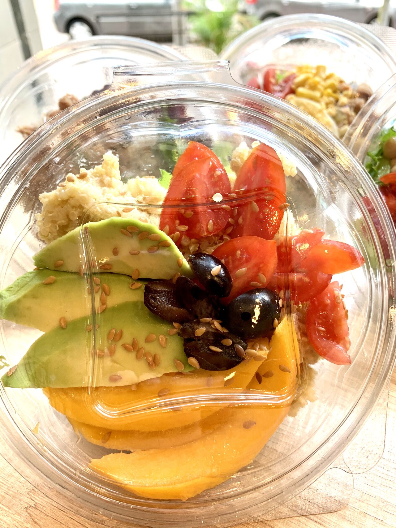 Ensalada de quinoa y mango