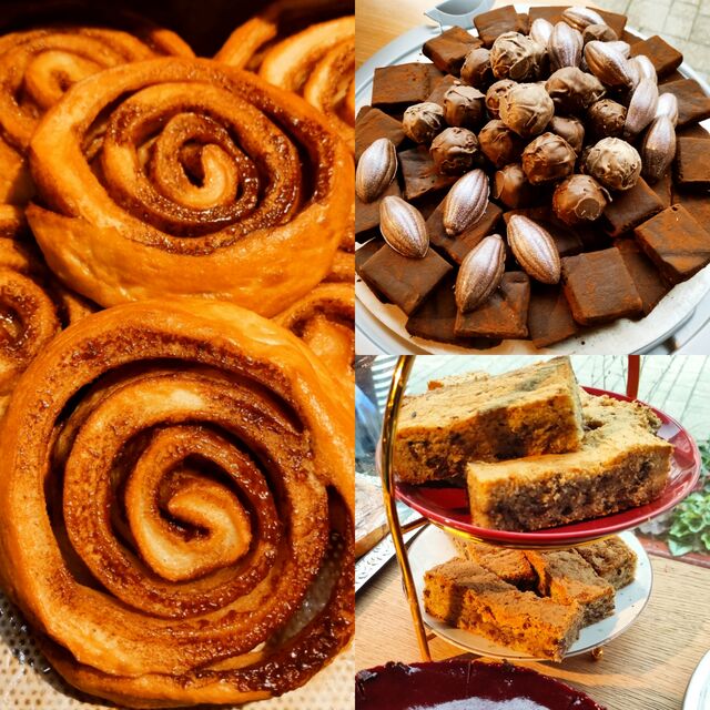 Zimtschnecken und Pralinen 