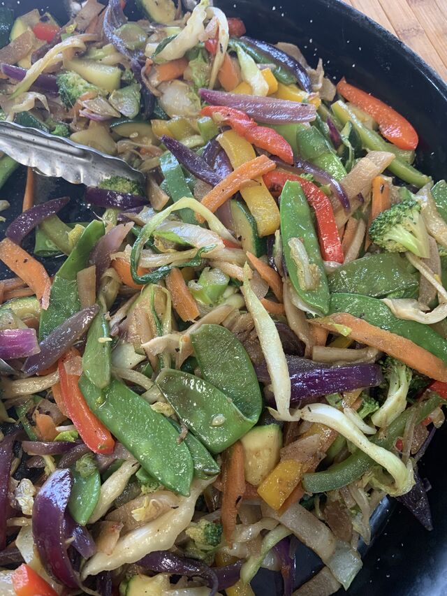 Wok de légumes saveur d'Asie