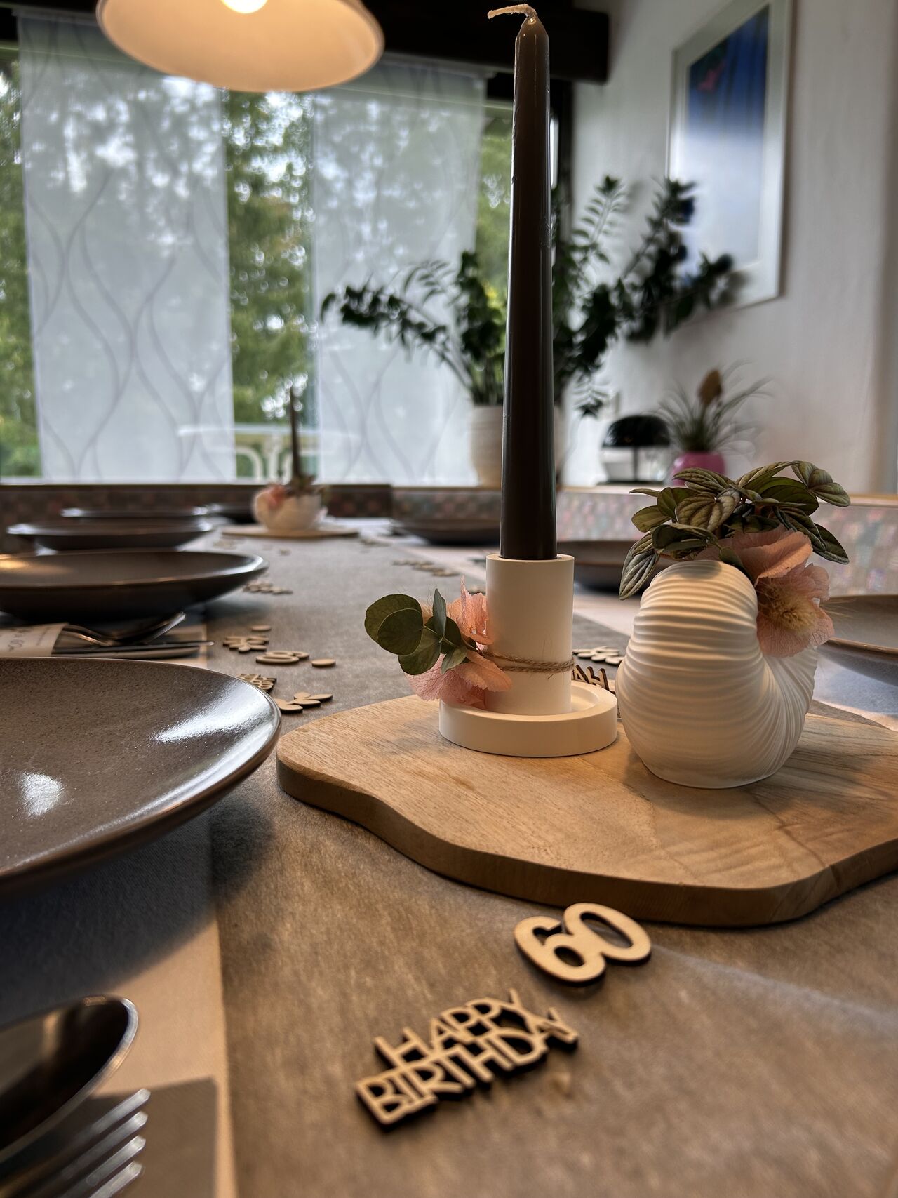 Tischdekoration Rundergeburtstag