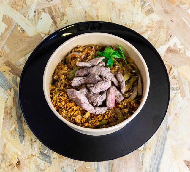 Riz Thaï Bœuf Wok au Wok