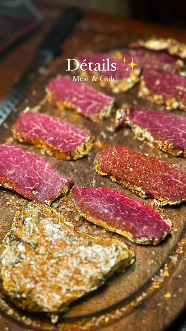 Filet de boeuf enrobé d'or