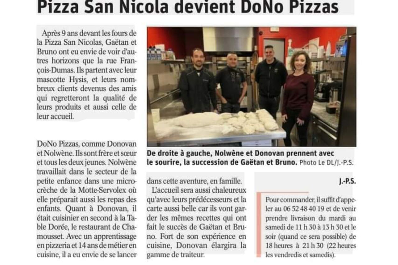 Article paru dans le Dauphiné