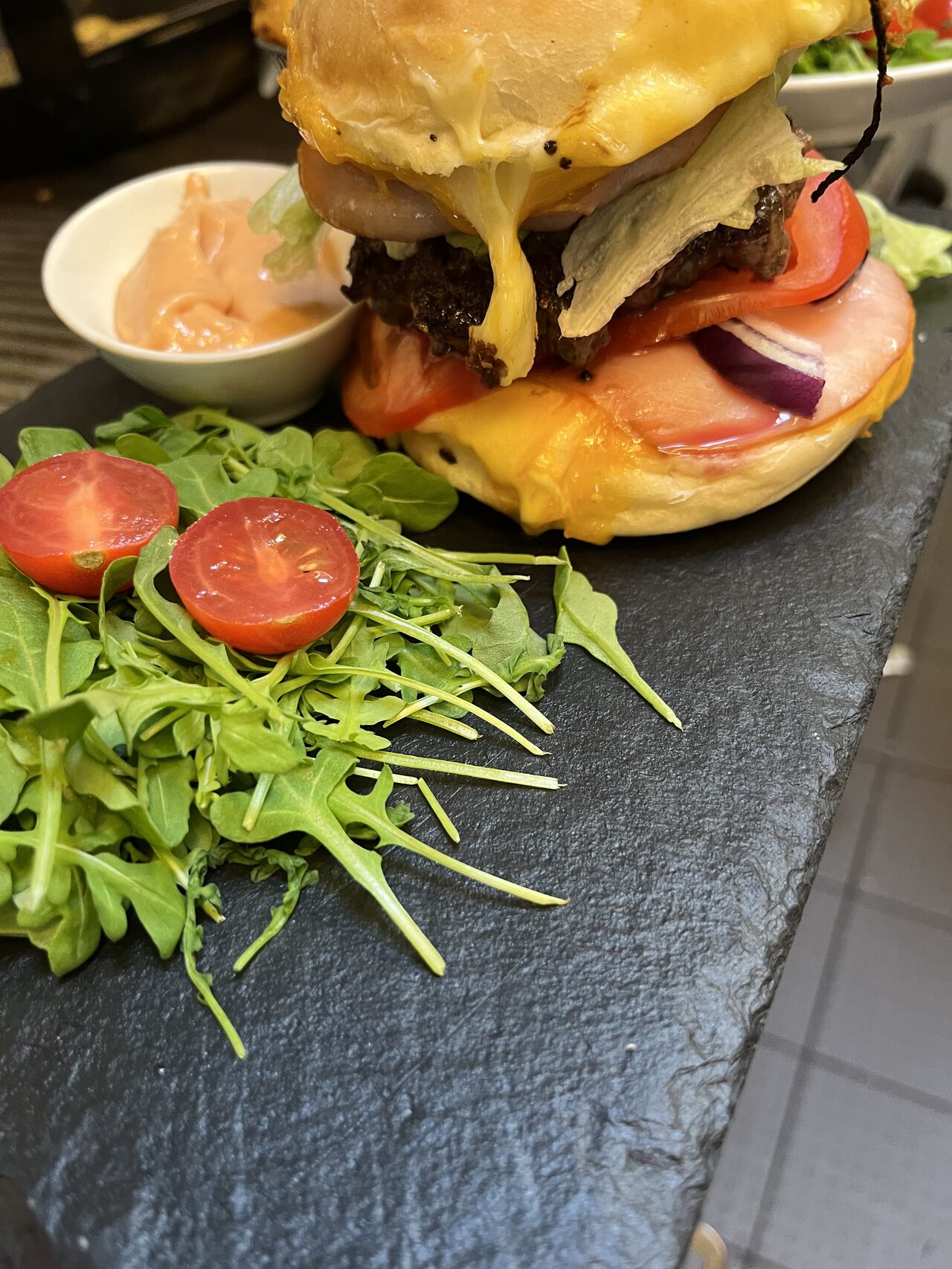 Cheesburger steak haché