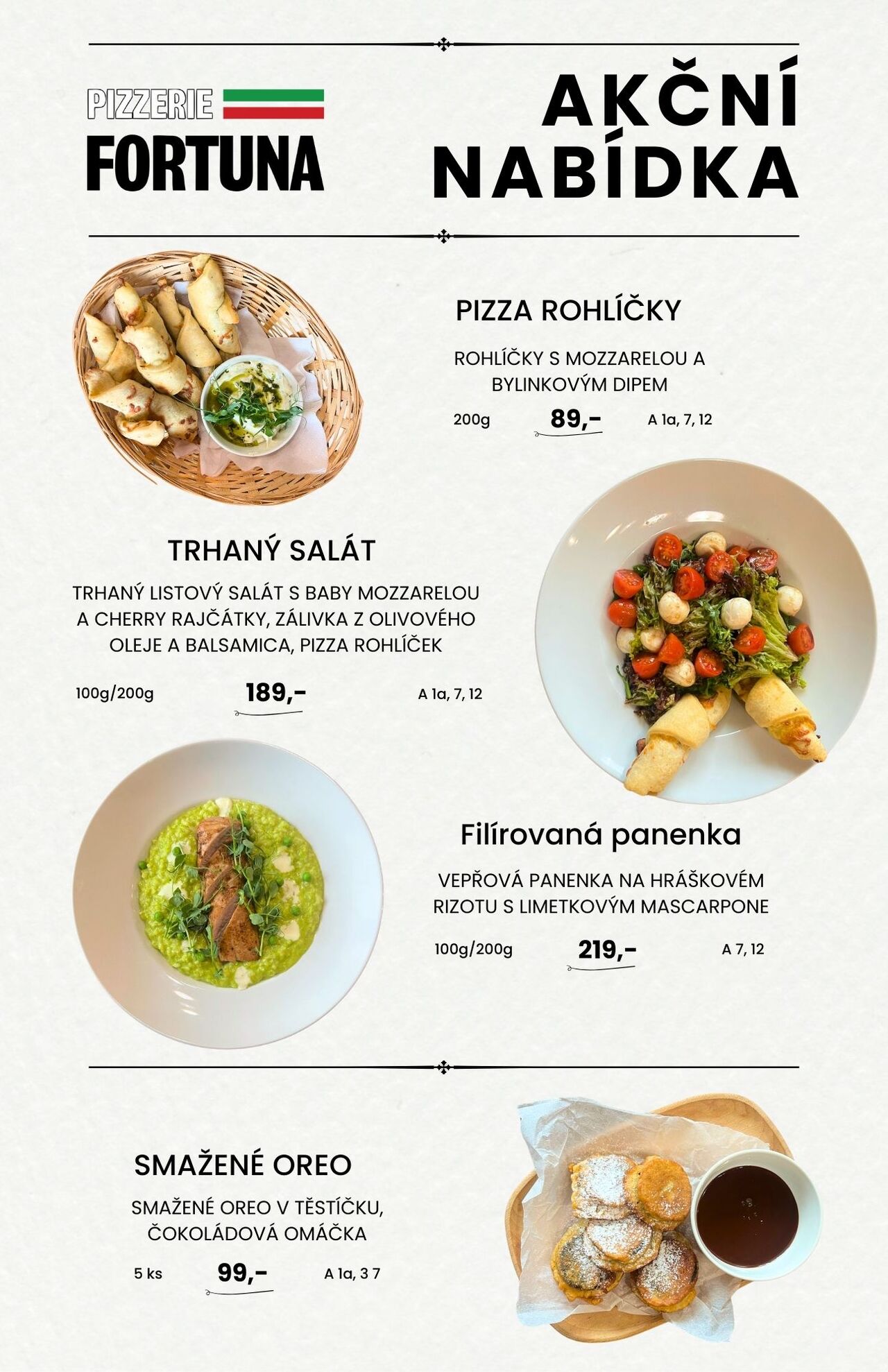 ⭐ AKČNÍ NABÍDKA V PIZZERII FORTUNA ⭐