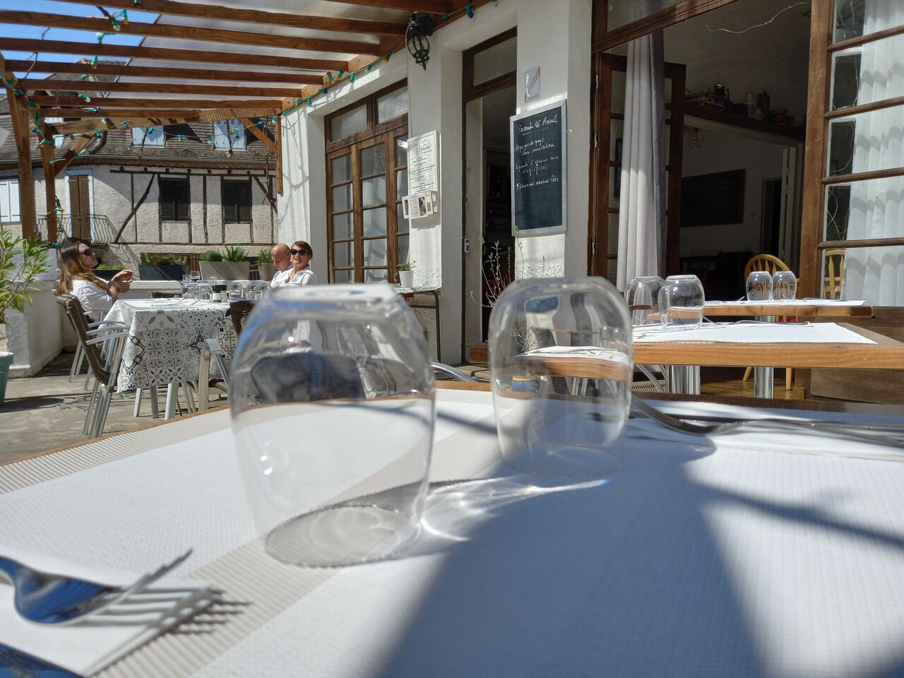 terrasse ensoleillée