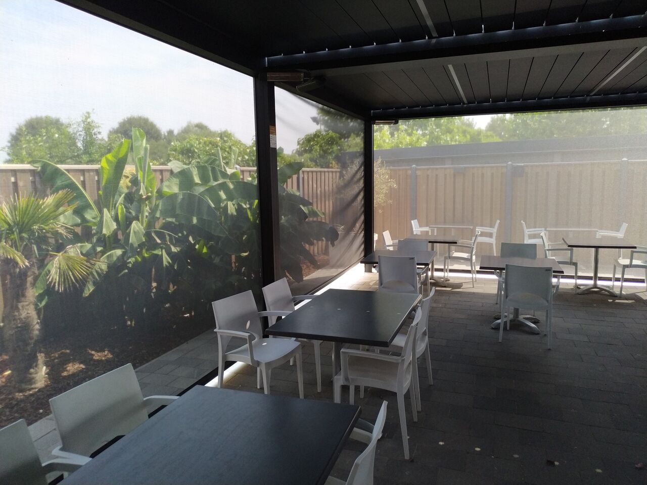 OVERDEKT EN VERWARMD TERRAS