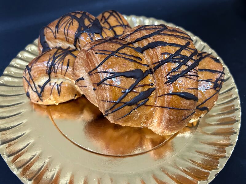 Cruasanes chocolate