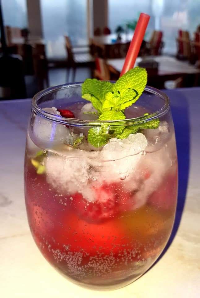 Cocktail non alcool Raspberry Mint