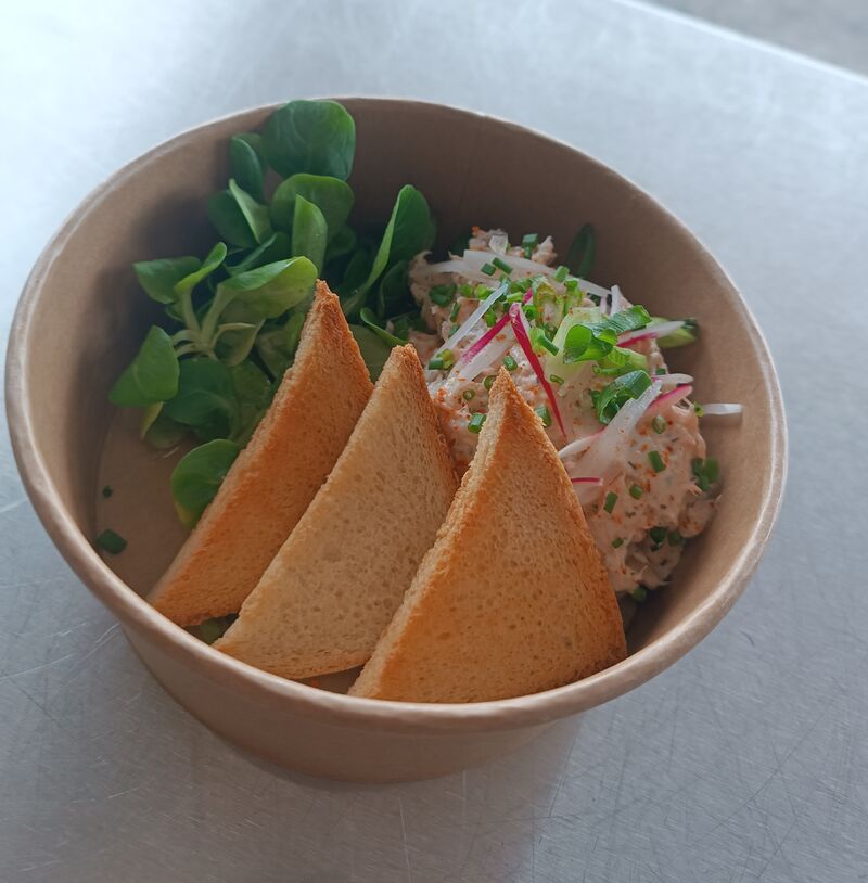 Rillettes de saumon et toasts