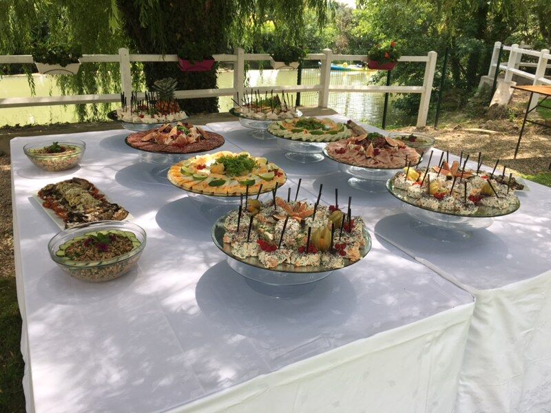 Buffet froid en extérieur