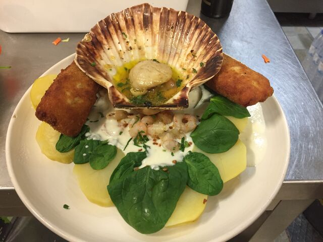 Medalhões de pescada com Vieira 