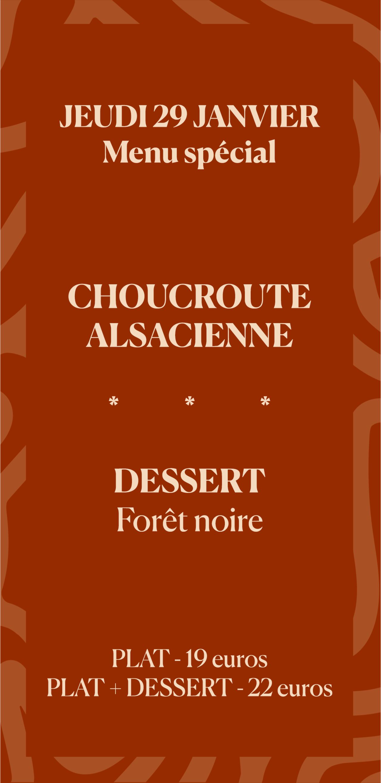 CHOUCROUTE ALSACIENNE