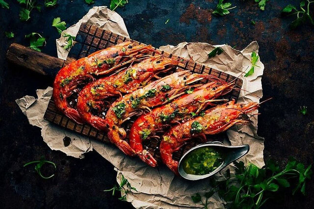 crevettes en persillade