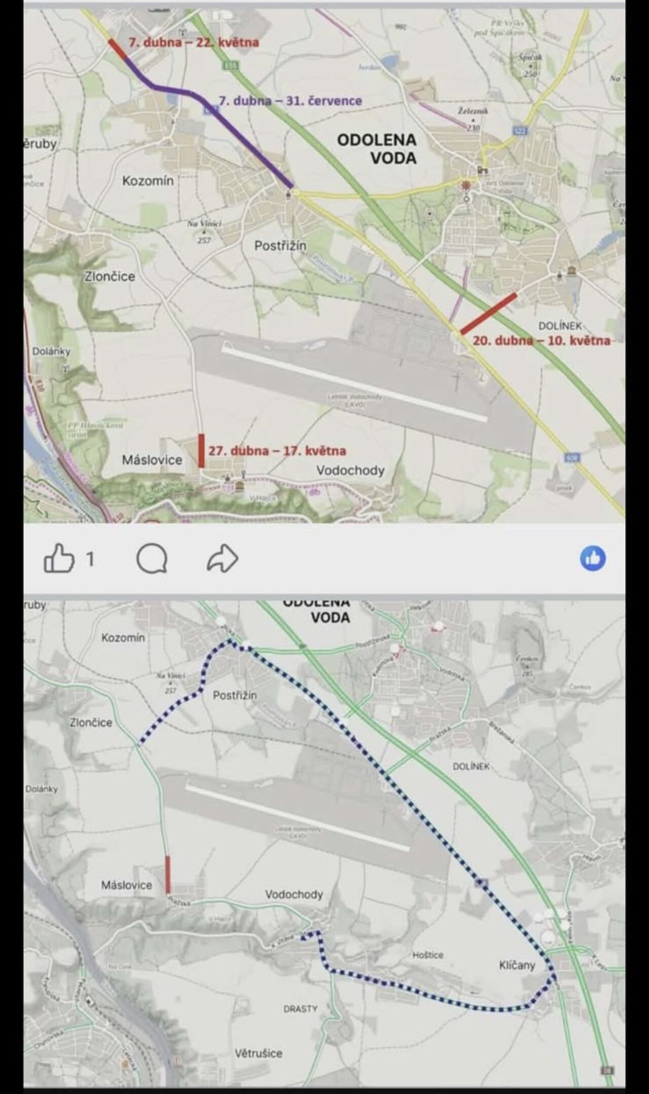 MÁSLOVICE- Plánovaná oprava silnice