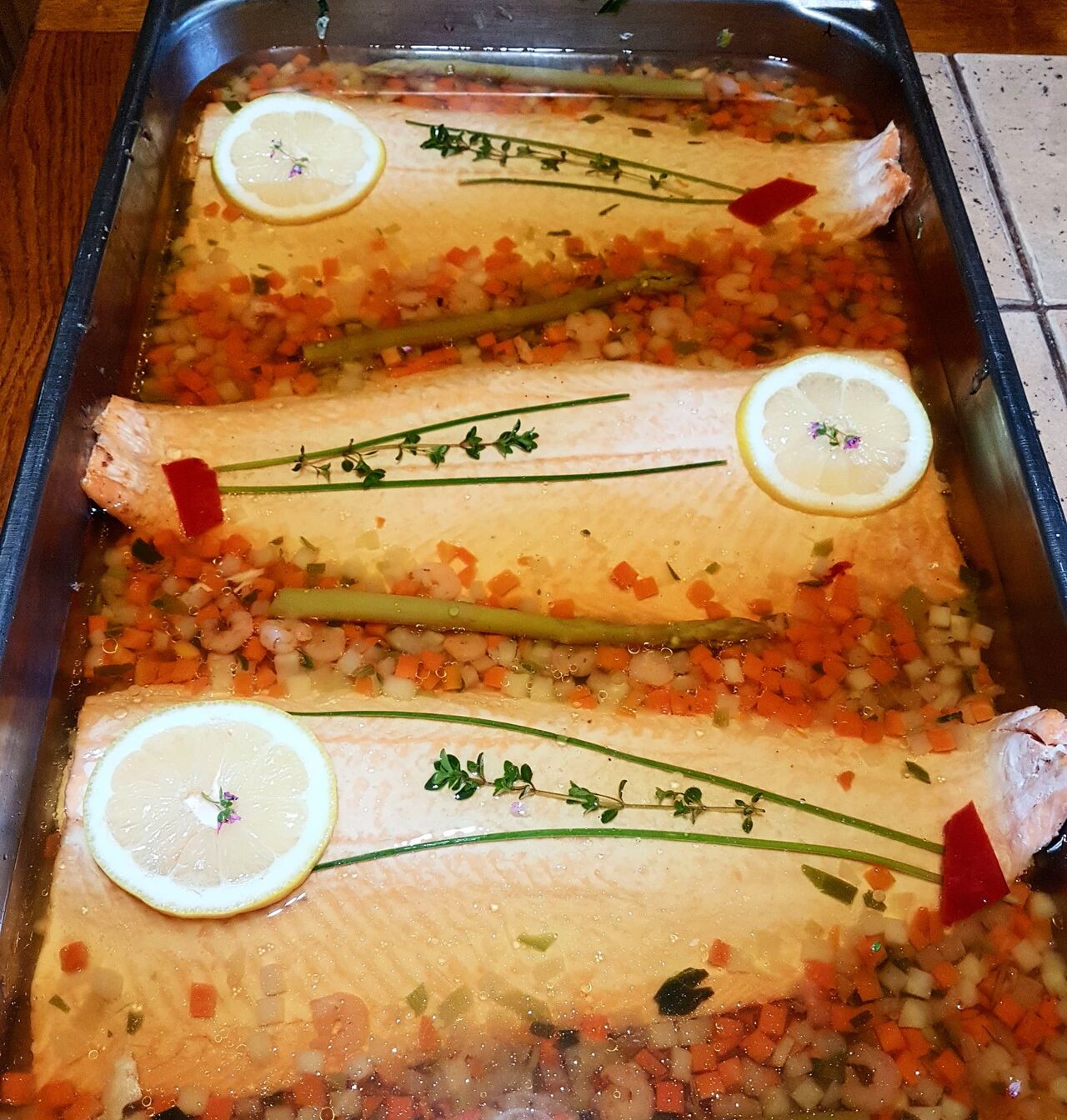 Filet de saumon entier en gelé 