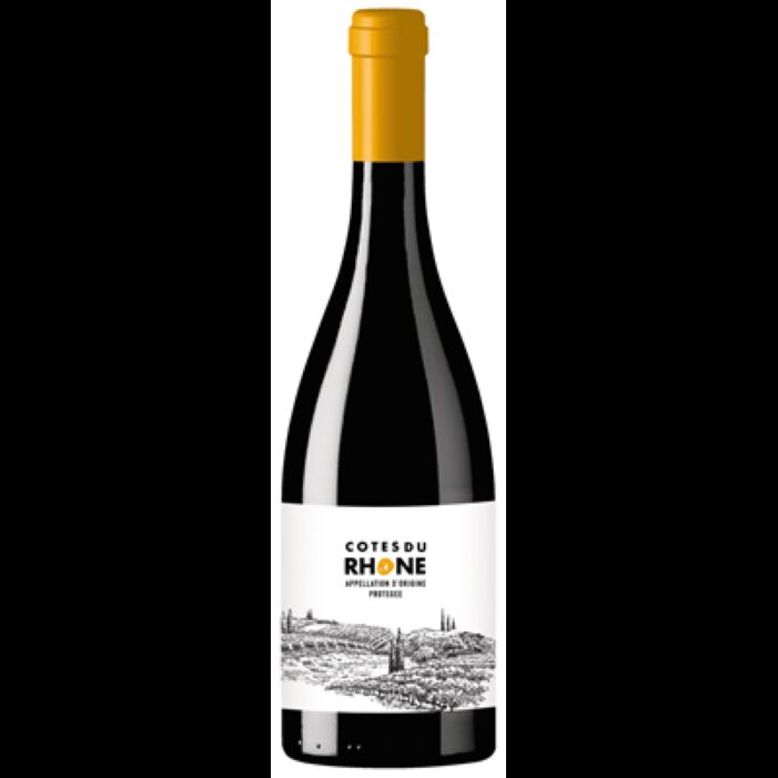 Côtes-du-Rhône rouge Les caves du Mistral 2€69 75 cl
Robe rouge rubis, nez sur la framboise et la prune. Bouche équilibrée,
