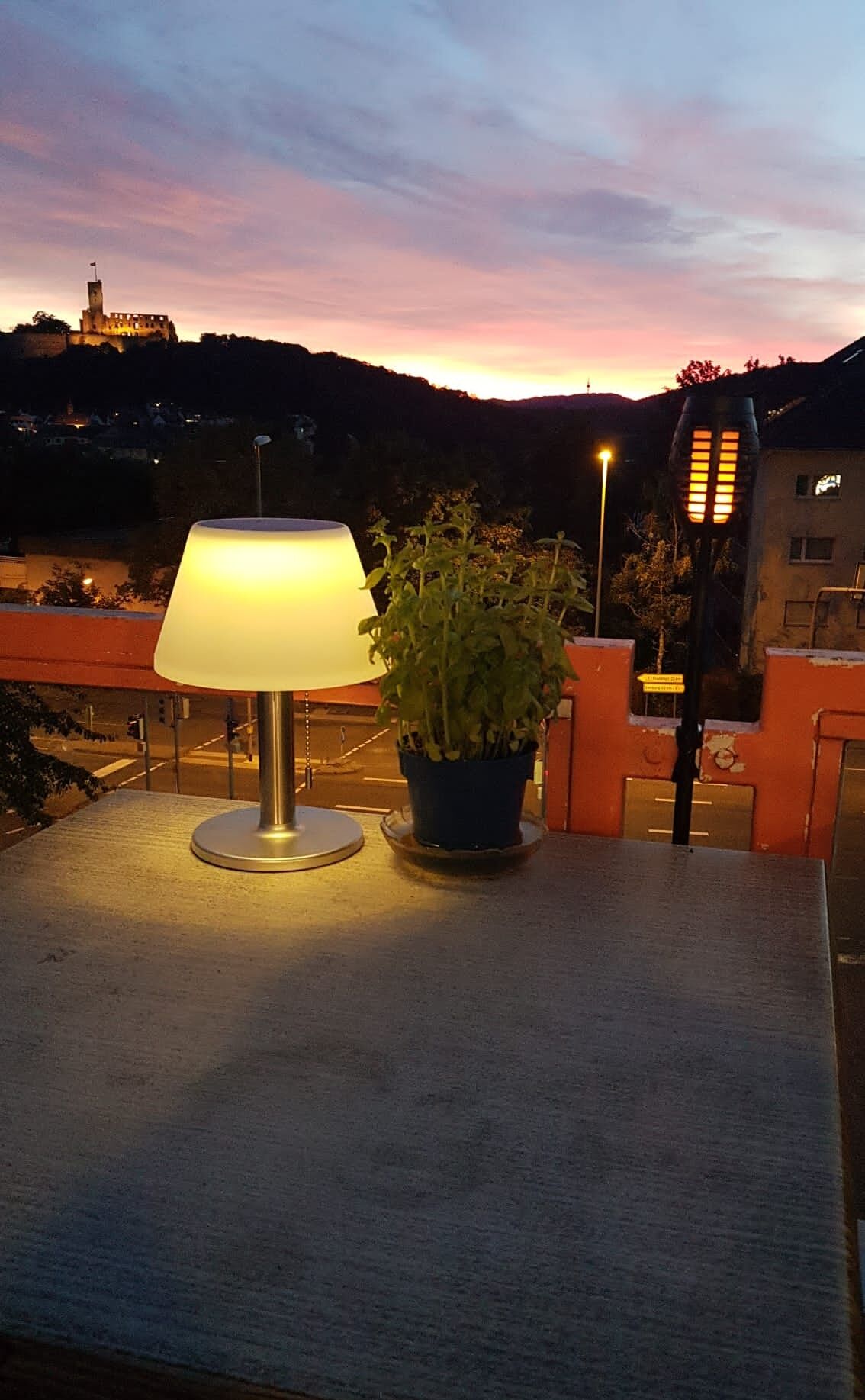 romantischer Sonnenuntergang