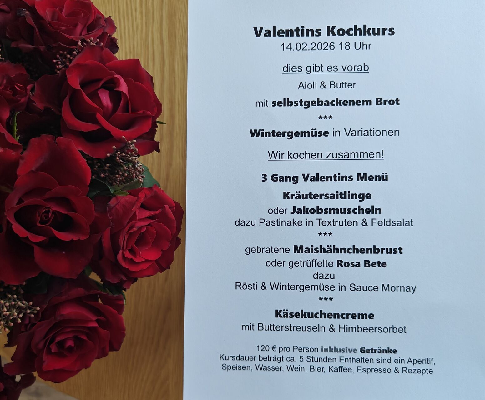 Valentins Kochkurs