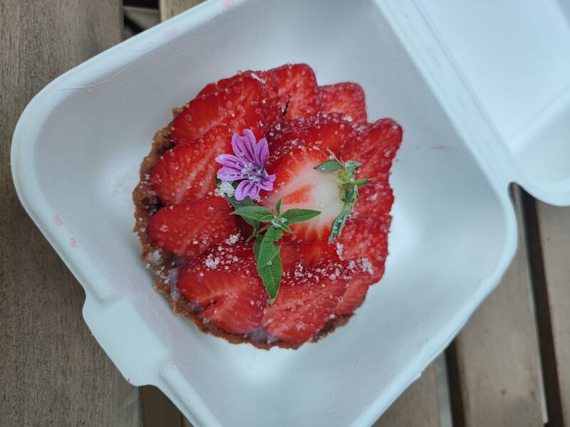 Tartelette aux fraises et crème à la verveine 🌸